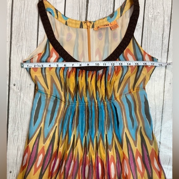 Tory Burch Sleeveless Silk Midi Dress - Picture 4 of 10